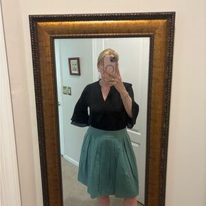 French Connection Teal A-Line Skirt